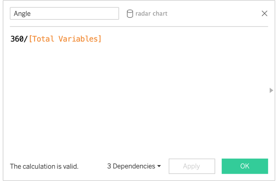 tableau radar chart calculations