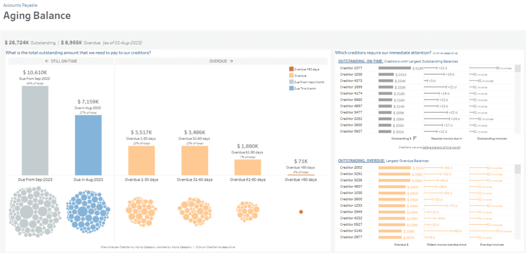 Accounts Payable Dashboard Examples