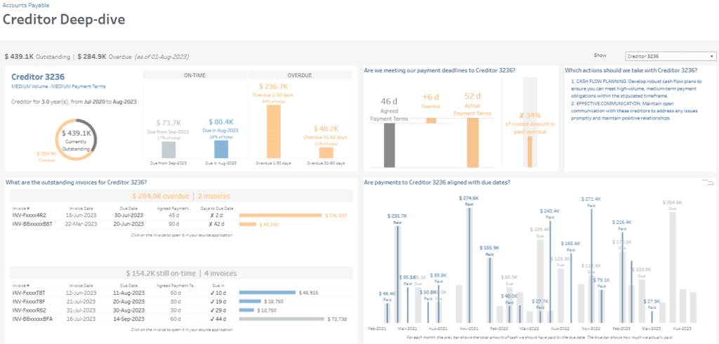 Accounts Payable Dashboard Examples