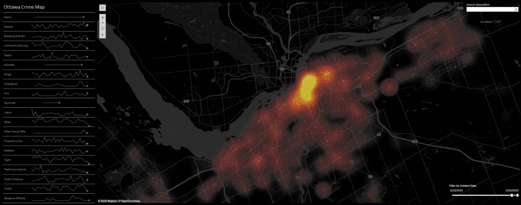 Crime Dashboard - Ottawa Crime Map